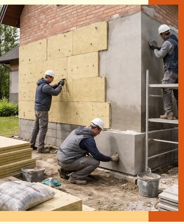 Утепление частного дома в Кузнецке под ключ от 7818 руб/м2 — недорого | ТепломастерКнц