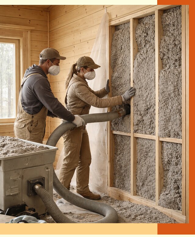 Утепление дачного дома эковатой в Кузнецке от 1511 руб./м2 — комплексно, ТепломастерКнц