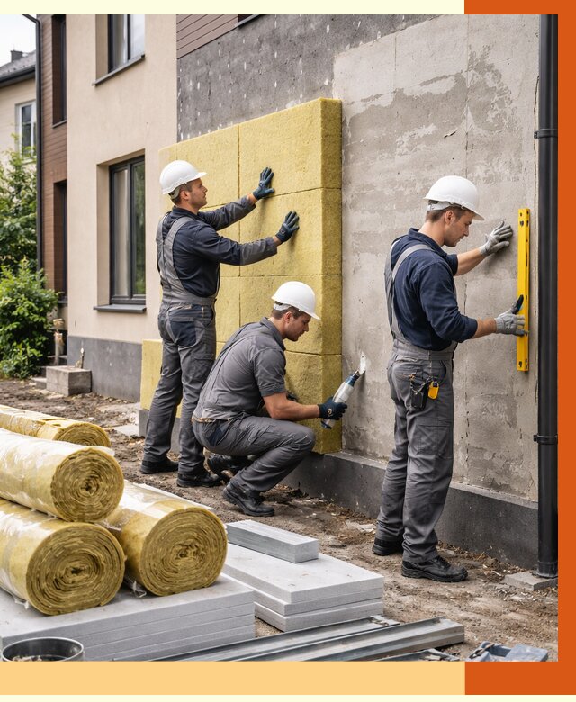 Утепление таунхауса в Кузнецке от 7505 руб/м2 — комплекс под ключ | ТепломастерКнц