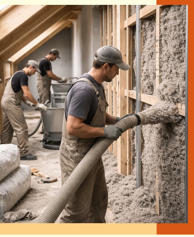 Утепление таунхауса эковатой в Кузнецке от 2293 руб./м² — монтаж и задувка | ТепломастерКнц