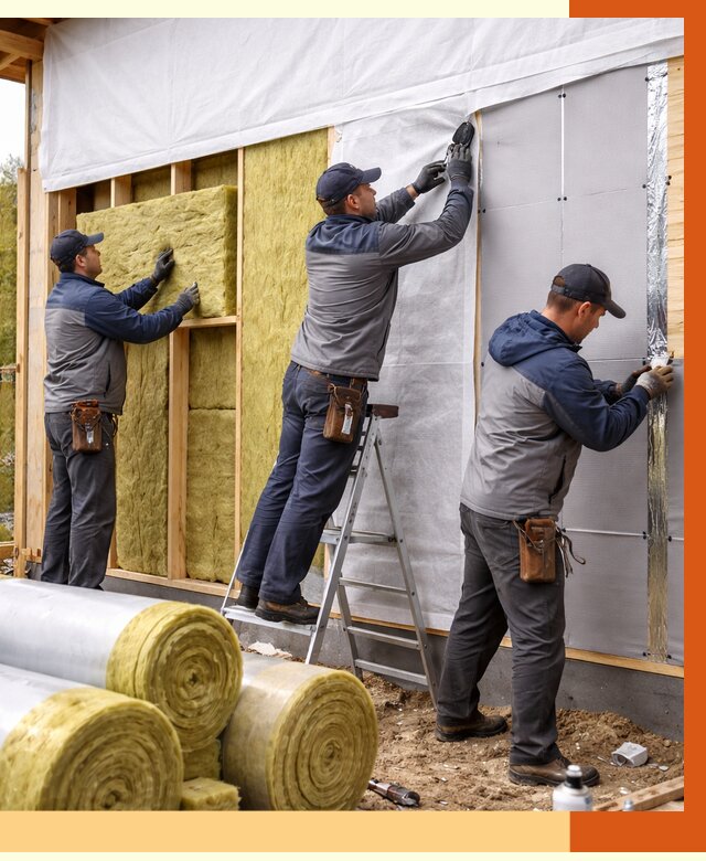 Утепление каркасного дома в Кузнецке от 4378 руб./м2 — профессионально | ТепломастерКнц