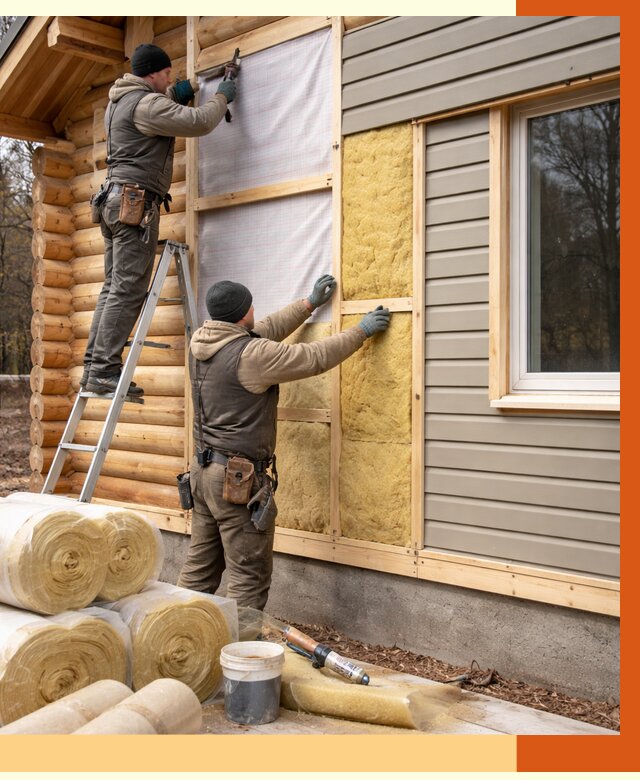 Утепление деревянного дома в Кузнецке от 6463 руб./м2 — заказать работы | ТепломастерКнц