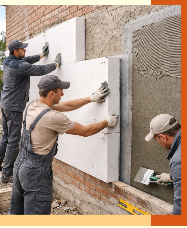 Утепление кирпичного дома в Кузнецке от 4378 руб. под ключ | ТепломастерКнц