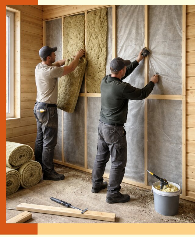 Утепление дома из минибруса в Кузнецке: комплексные теплоизоляционные работы