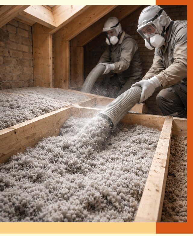 Утепление коттеджа эковатой в Кузнецке от 2606 руб./м² — комплексная задувка и монтаж | ТепломастерКнц