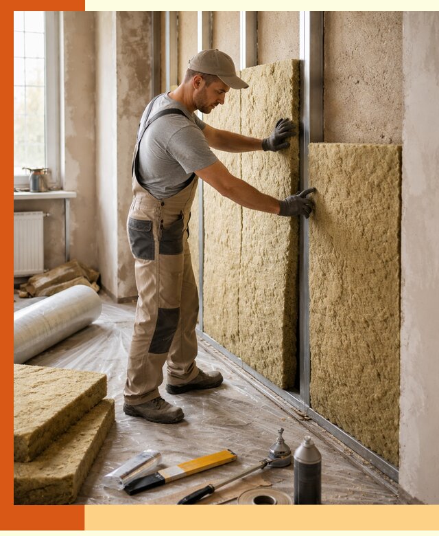 Утепление квартиры в Кузнецке — комплексная теплоизоляция стен и полов