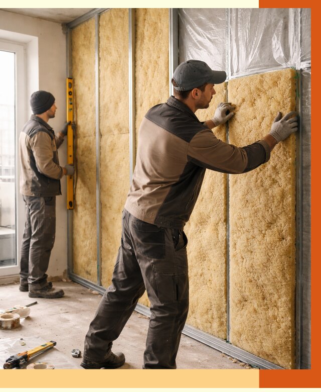 Утепление квартиры изнутри в Кузнецке от 4534 руб. за м2 | Проф. работы ТепломастерКнц