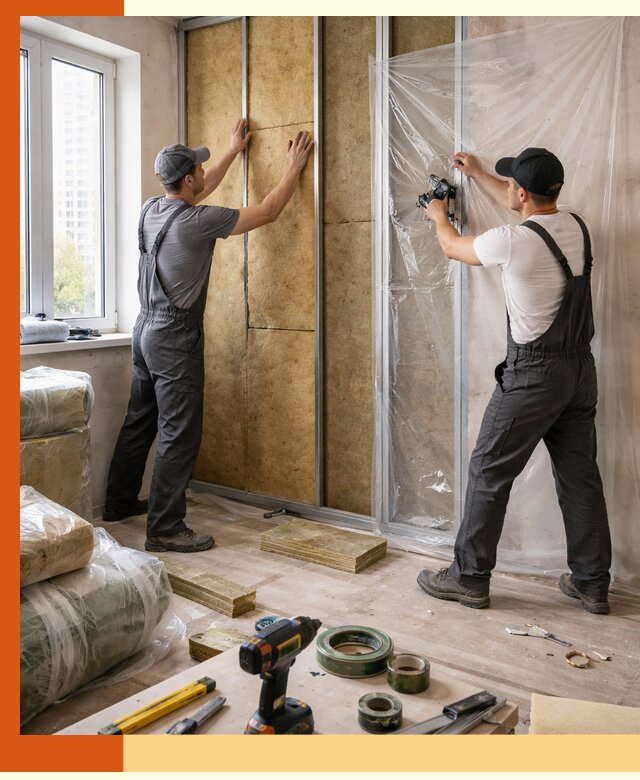 Утепление квартиры изнутри профессионально в Кузнецке