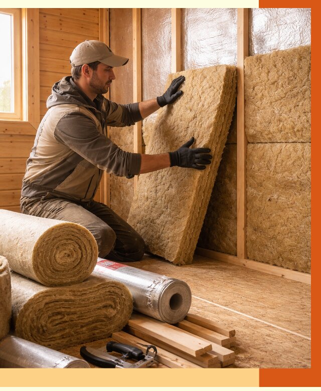 Утепление бани в Кузнецке под ключ от 4691 руб./м2 — утеплить потолок, пол и стены | ТепломастерКнц