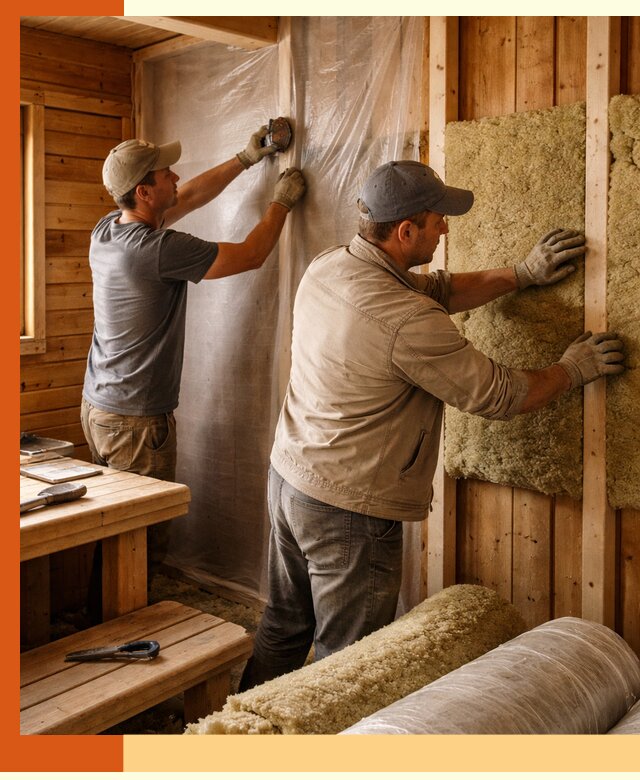 Утепление бани изнутри в Кузнецке качественно и недорого