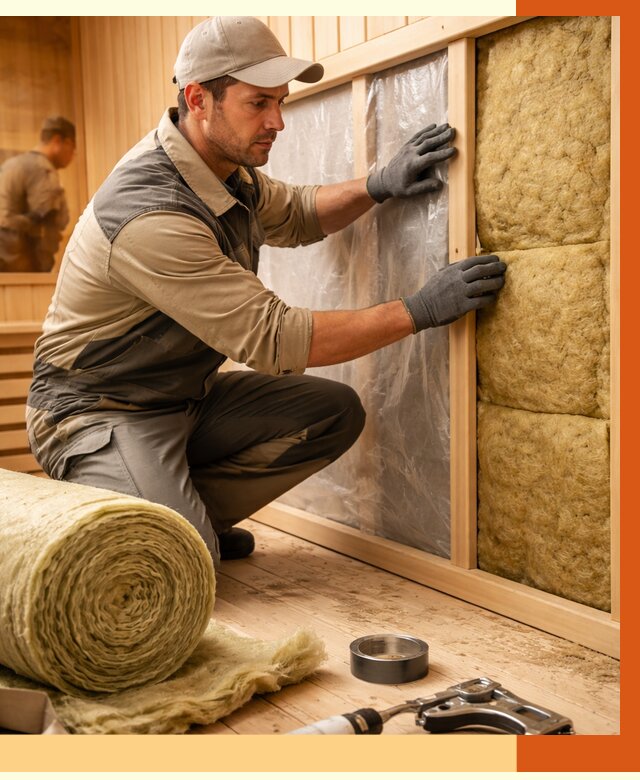 Утепление сауны изнутри в Кузнецке от 6776 руб. за м2 | ППУ, под ключ — ТепломастерКнц