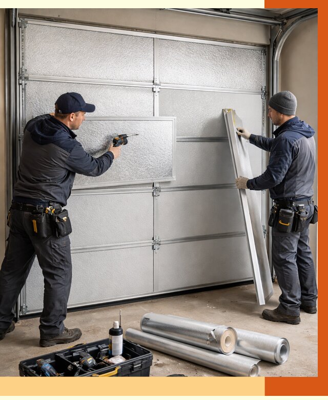 Утепление гаражных ворот в Кузнецке от 8183 руб/м2 — надежно и быстро | ТепломастерКнц