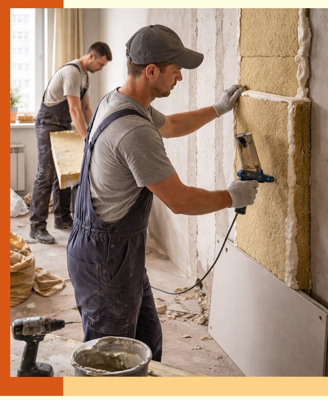 Утепление стен изнутри в Кузнецке — качественно и эффективно