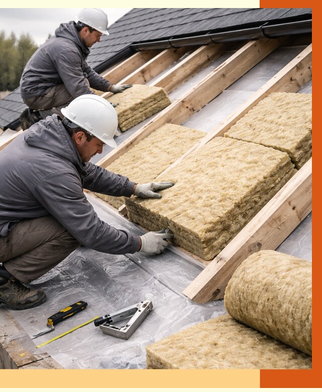 Утепление крыши в Кузнецке от 1928 руб./м2 — комплексное утепление кровли | ТепломастерКнц