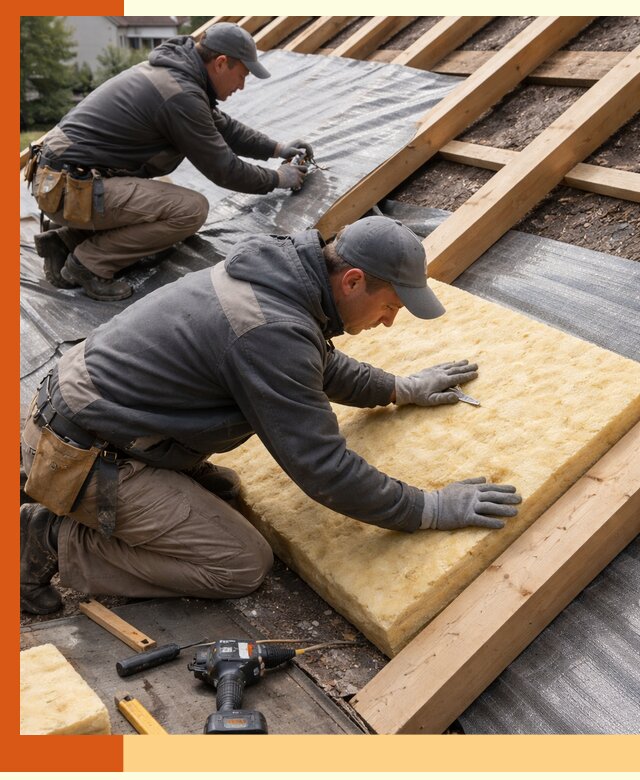 Профессиональное утепление крыши в Кузнецке качественно и надежно