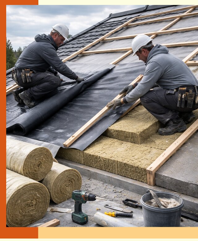 Утепление крыши снаружи в Кузнецке: профессиональная теплоизоляция