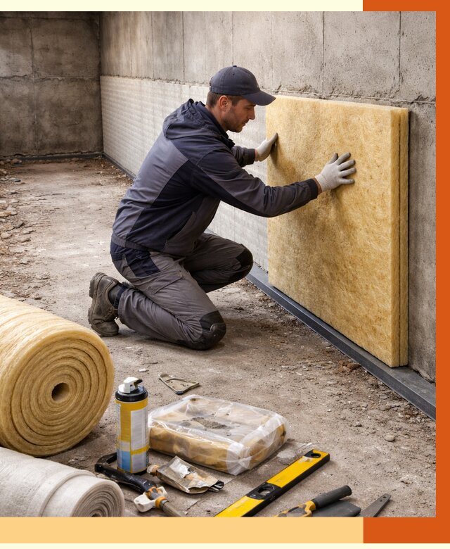 Утепление фундамента изнутри в Кузнецке от 4378 руб./м2 — работы под ключ | ТепломастерКнц