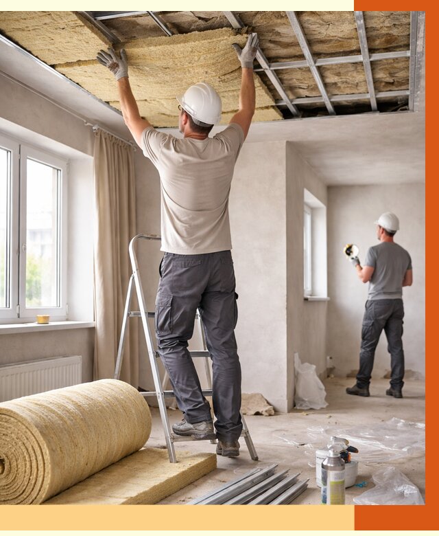 Утепление потолка в частном доме в Кузнецке от 990 руб./м² — работы под ключ | ТепломастерКнц