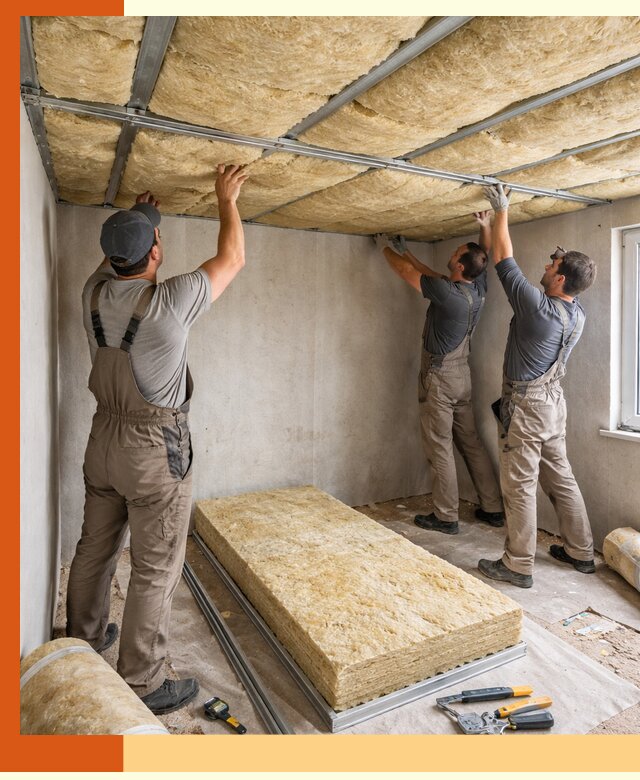 Утепление потолка в Кузнецке — тепло и без сквозняков