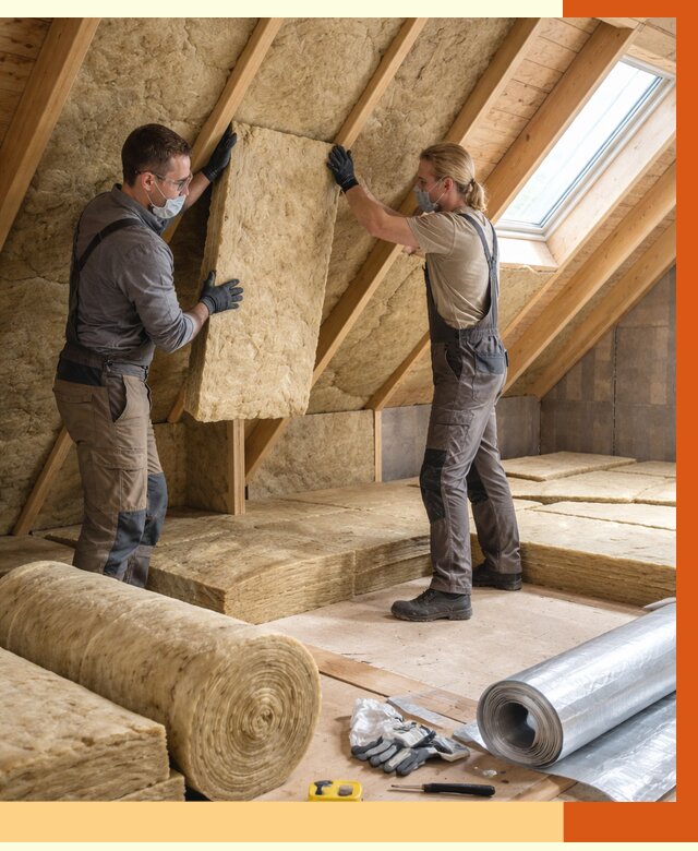 Утепление мансарды минватой в Кузнецке от 4378 руб./м2 — монтаж и пароизоляция | ТепломастерКнц