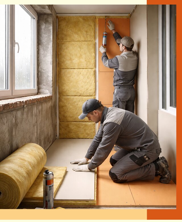 Утепление лоджии под ключ в Кузнецке от 6776 руб/м2 — комплексное решение | ТепломастерКнц