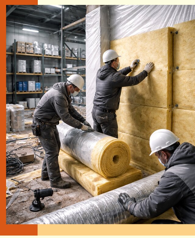 Утепление склада химсырья в Кузнецке: безопасная и эффективная изоляция