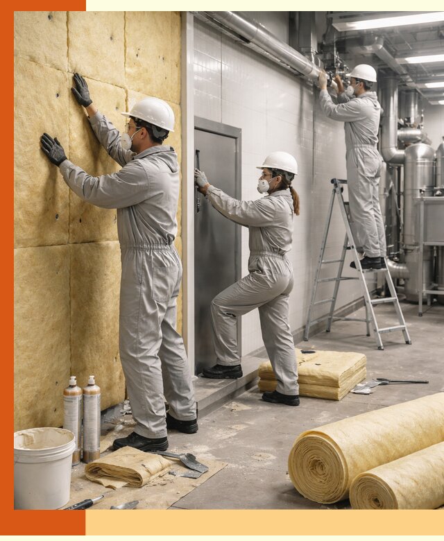 Утепление пищевого цеха под ключ в Кузнецке