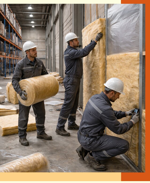 Утепление логистического центра в Кузнецке от 4691 руб/м² под ключ | ТепломастерКнц