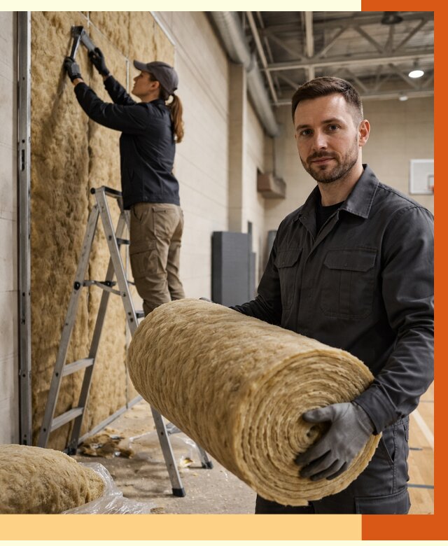 Утепление спортзала в Кузнецке от 7818 руб/м2 — комплексное утепление под ключ | ТепломастерКнц