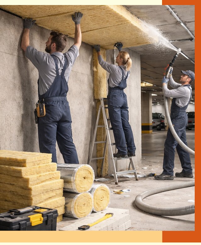 Утепление паркинга в Кузнецке от 7088 руб./м2 — работы под ключ | ТепломастерКнц