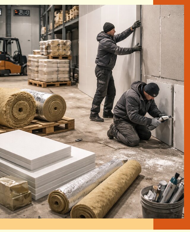 Утепление холодного склада в Кузнецке от 8860 руб/м2 — комплексное под ключ | ТепломастерКнц