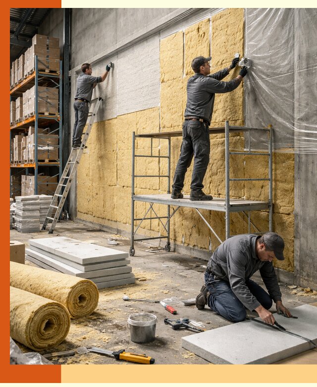 Утепление холодного склада под ключ в Кузнецке