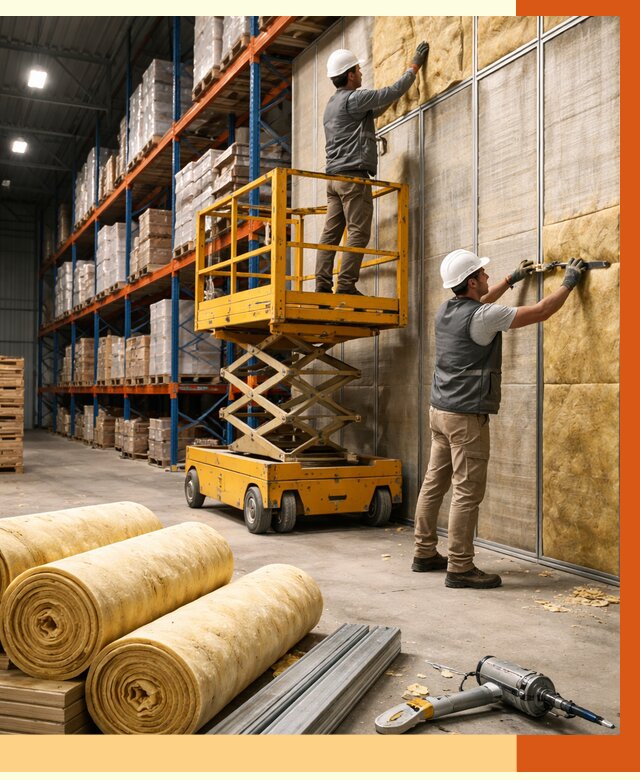 Утепление торгового склада в Кузнецке от 3336 руб/м2 — комплексно и под ключ | ТепломастерКнц