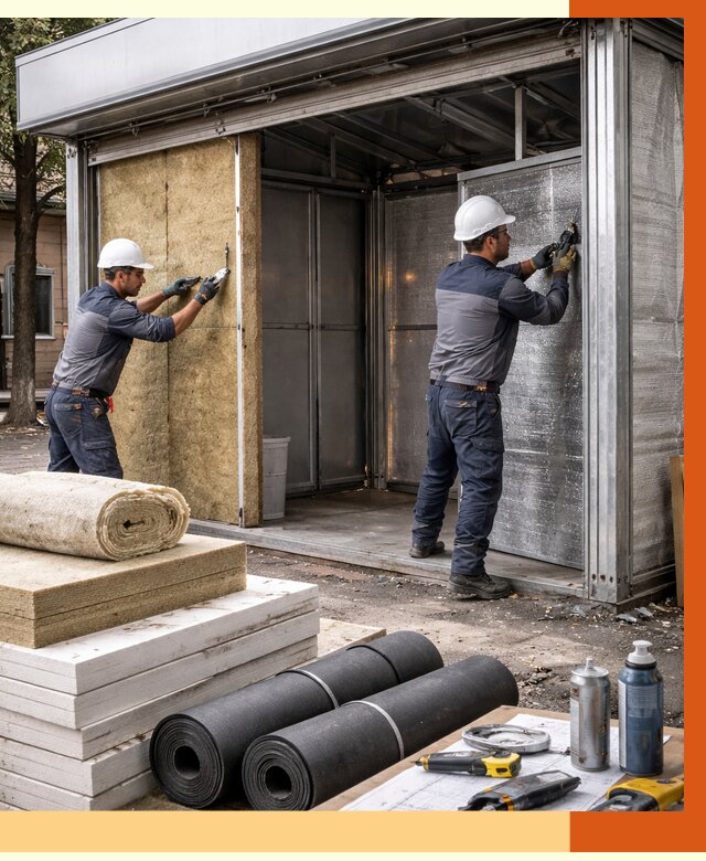 Утепление павильона шаурма в Кузнецке под ключ от 1251 руб. за м² | ТепломастерКнц