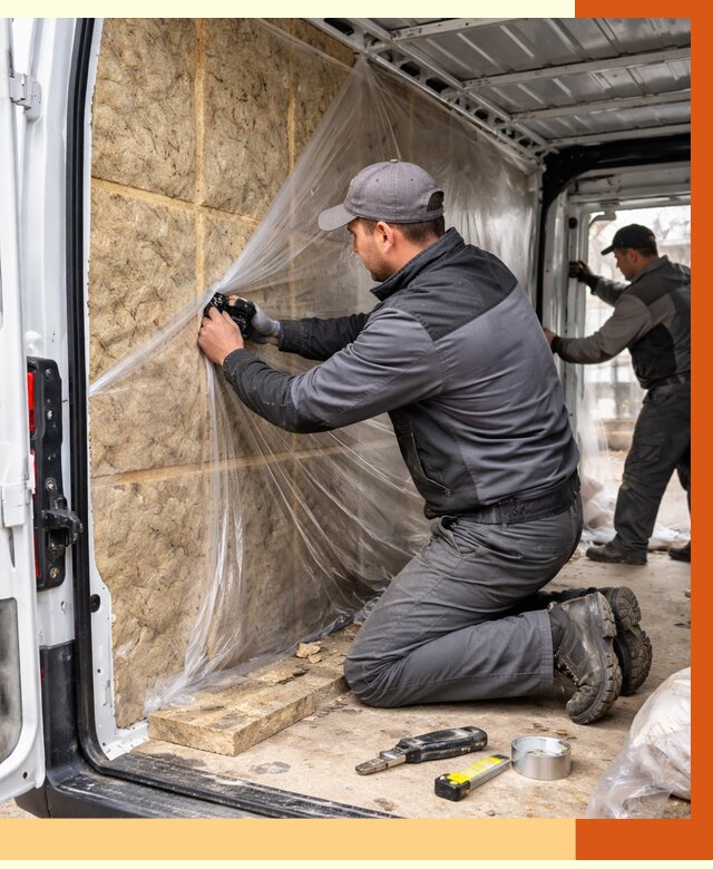 Утепление фургона в Кузнецке от 17200 руб/м2 — утепление фургона ППУ и кузова | ТепломастерКнц