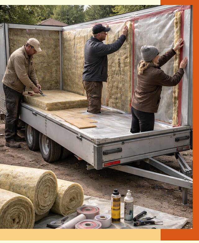 Утепление прицепа в Кузнецке под ключ от 13030 руб. — комплекс от ТепломастерКнц