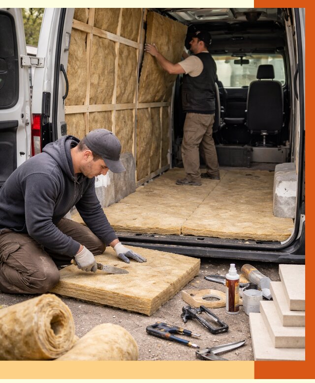 Утепление кемпера в Кузнецке под ключ от 12509 руб. — профессионально | ТепломастерКнц