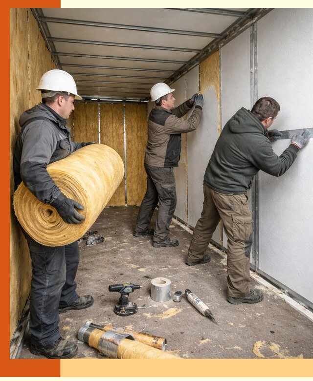 Утепление рефрижераторного контейнера в Кузнецке профессионально и надежно