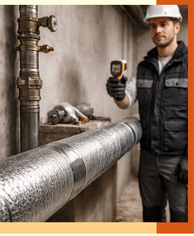 Утепление труб водоснабжения в Кузнецке от 8860 руб. за м² — услуги ТепломастерКнц