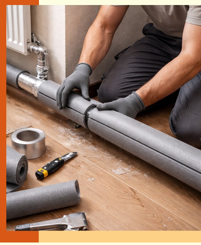 Утепление труб отопления в Кузнецке: теплоизоляция и защита сети