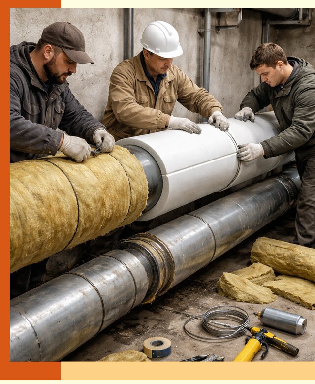 Утепление трубопровода в Кузнецке с гарантией энергоэффективности