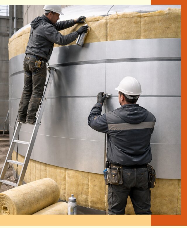 Утепление цистерны в Кузнецке пенополиуретаном от 15115 руб. под ключ | ТепломастерКнц