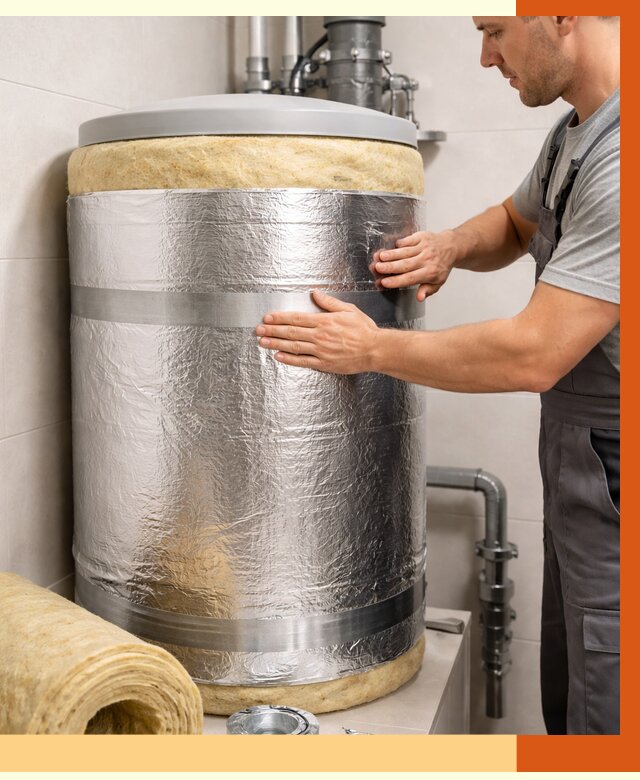 Утепление бойлера в Кузнецке от 4691 руб. под ключ | Утепление ППУ | ТепломастерКнц