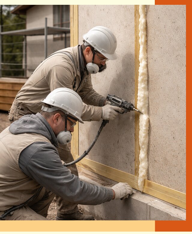 Утепление сип панелей ППУ в Кузнецке от 5004 руб. под ключ | ТепломастерКнц