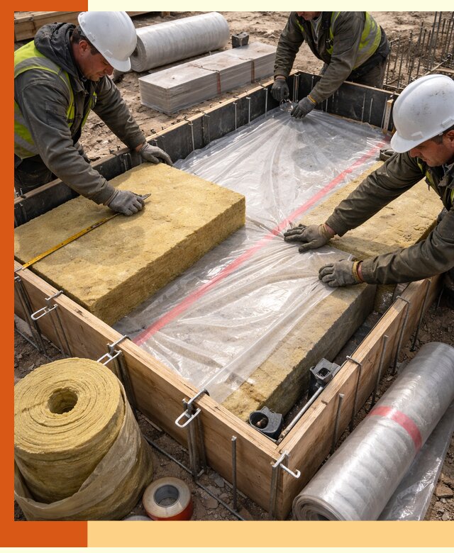 Теплоизоляция опалубки для строительства в Кузнецке