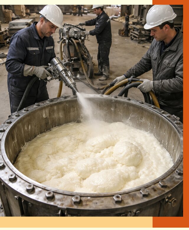 Заливка ППУ в емкости в Кузнецке от 7557 руб. — утепление емкости под ключ | ТепломастерКнц