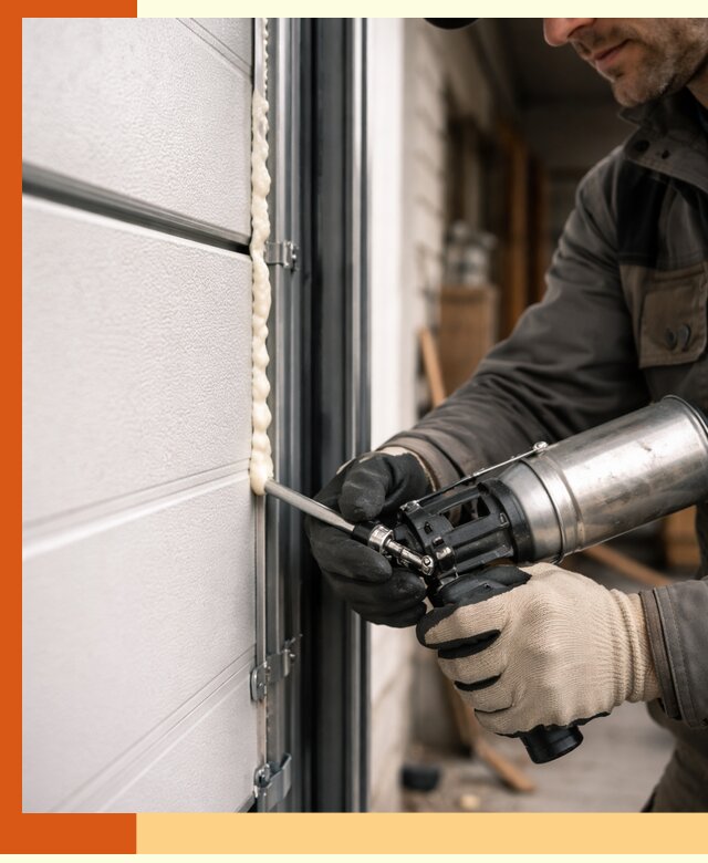 Заполнение пустот ворот в Кузнецке профессионально и герметично