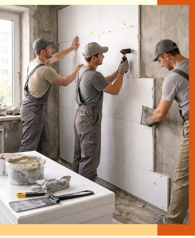 Утепление пенопластом домов и стен в Кузнецке от 1928 руб. — ТепломастерКнц