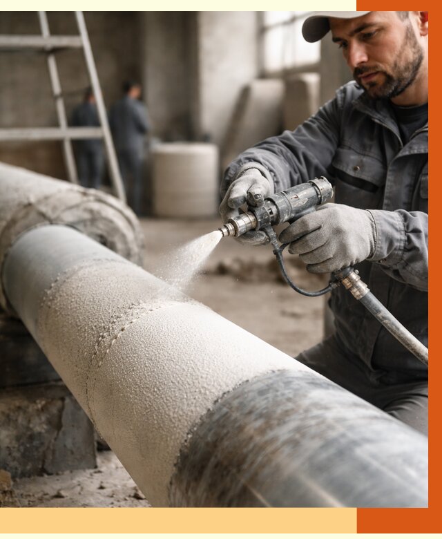 Утепление труб жидкой теплоизоляцией в Кузнецке от 7818 руб. под ключ | ТепломастерКнц