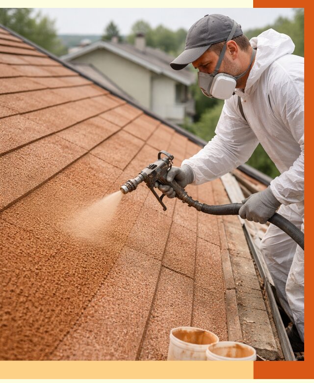 Утепление кровли жидкой пробкой в Кузнецке от 2814 руб./м² под ключ | ТепломастерКнц